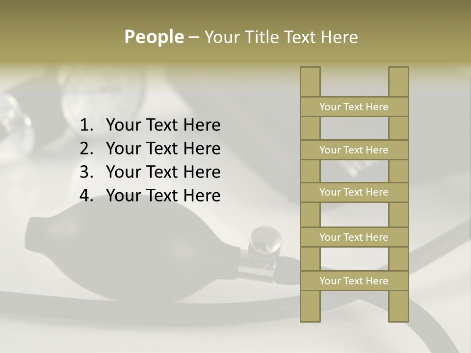 A Black Blood Pressure Monitor On A Gray Background PowerPoint Template