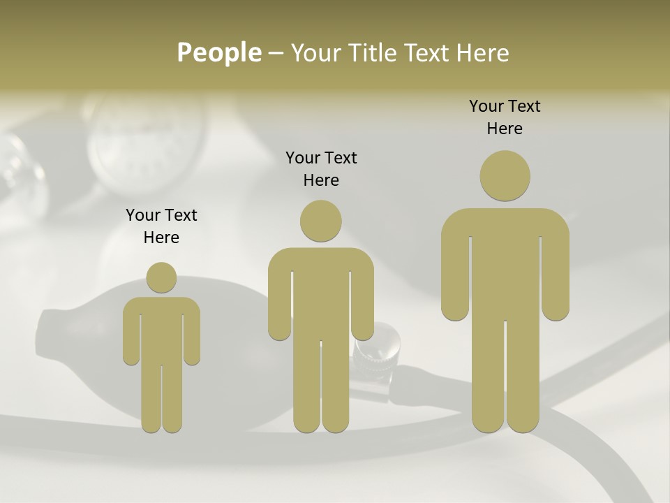 A Black Blood Pressure Monitor On A Gray Background PowerPoint Template