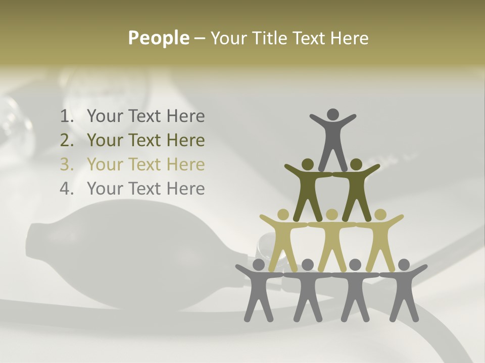 A Black Blood Pressure Monitor On A Gray Background PowerPoint Template