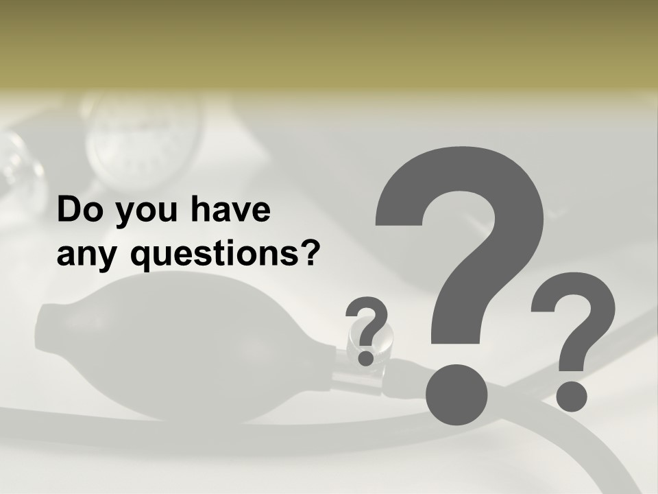 A Black Blood Pressure Monitor On A Gray Background PowerPoint Template