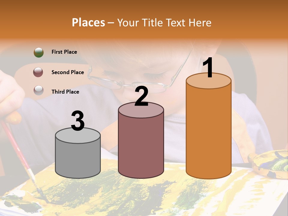 Boy Painting PowerPoint Template