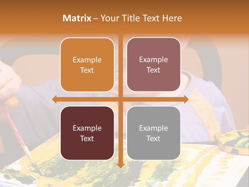 Boy Painting PowerPoint Template