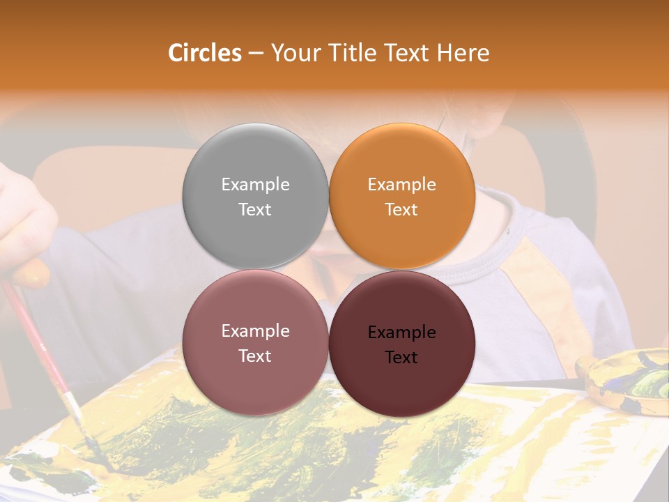 Boy Painting PowerPoint Template