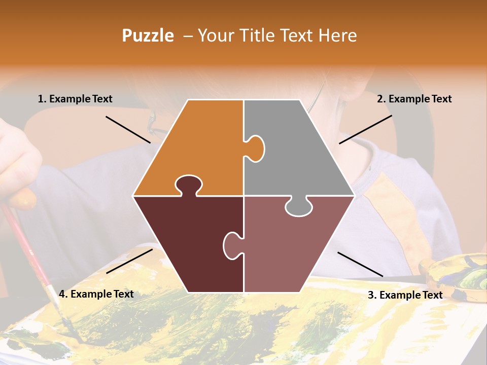 Boy Painting PowerPoint Template