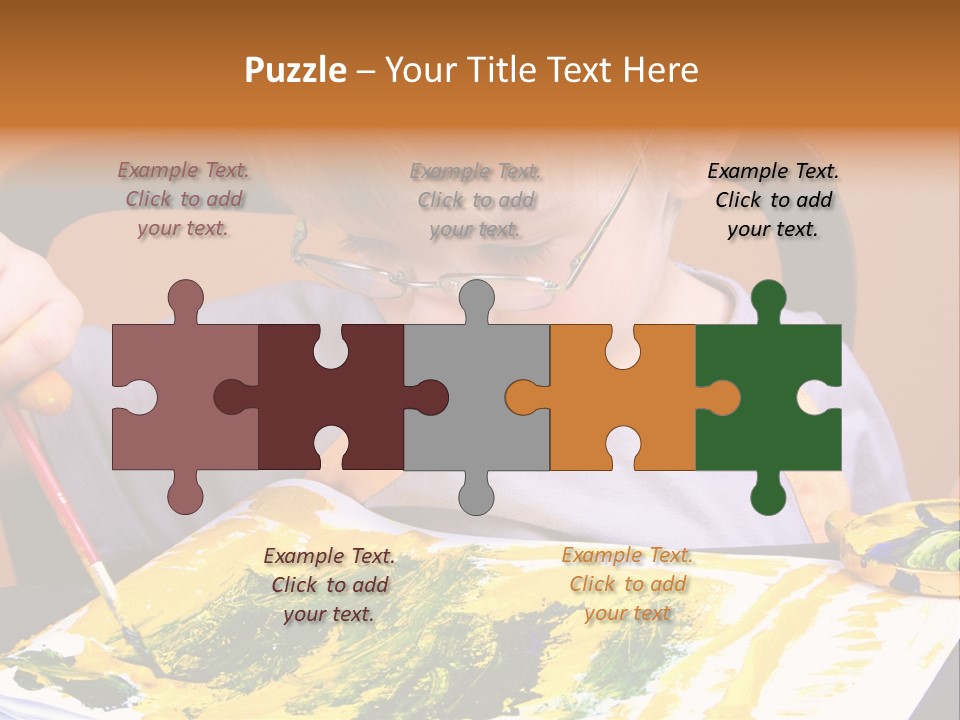 Boy Painting PowerPoint Template