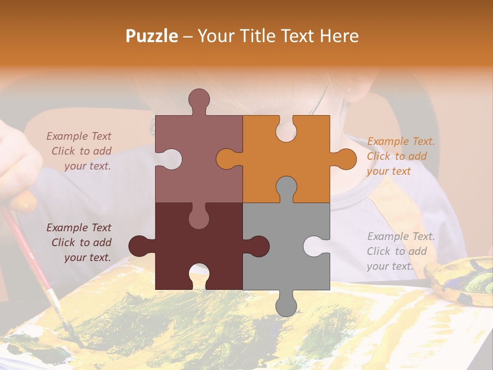 Boy Painting PowerPoint Template