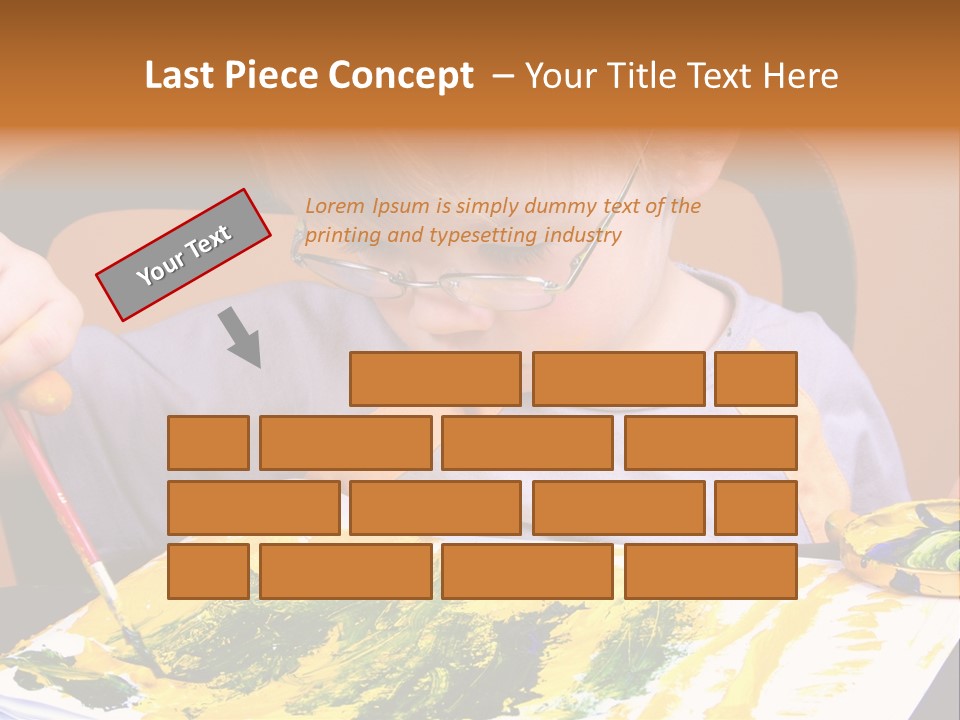 Boy Painting PowerPoint Template