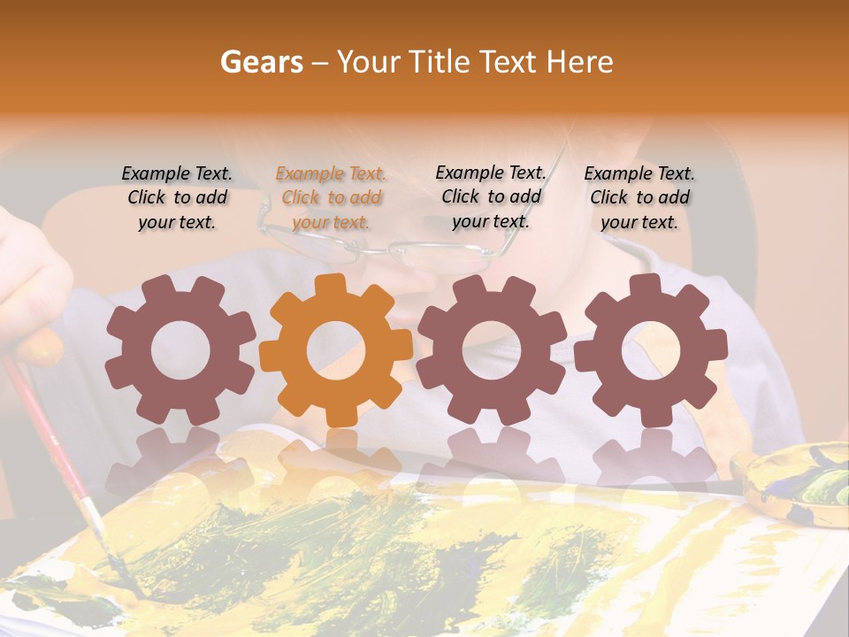 Boy Painting PowerPoint Template