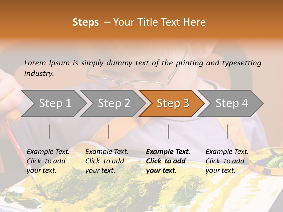 Boy Painting PowerPoint Template