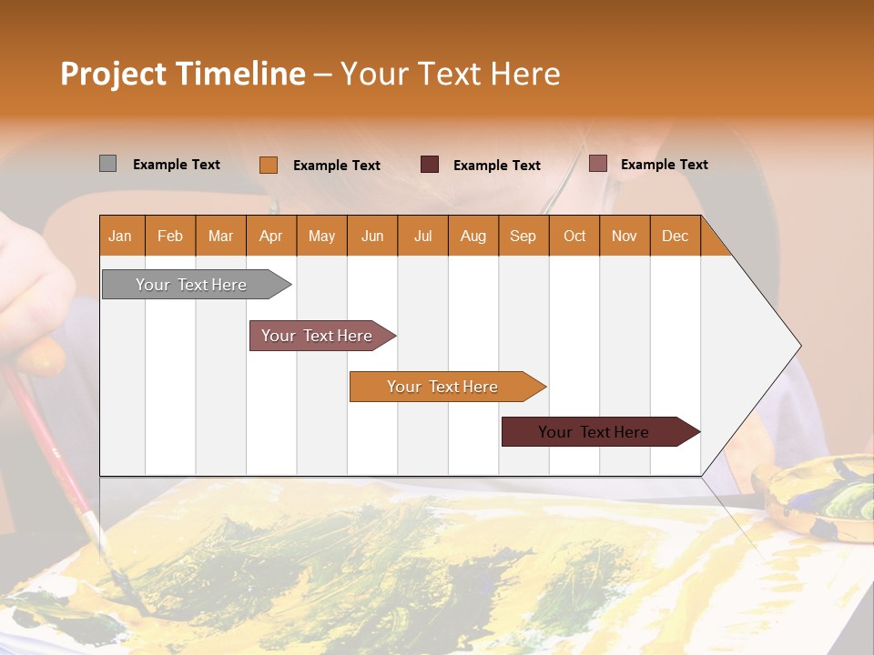 Boy Painting PowerPoint Template