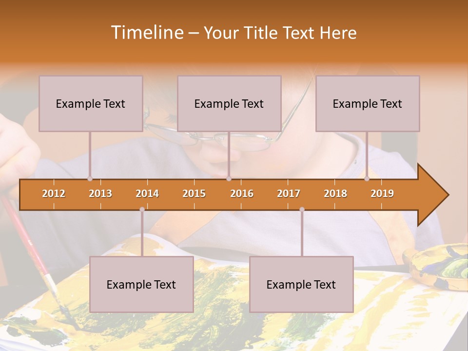 Boy Painting PowerPoint Template