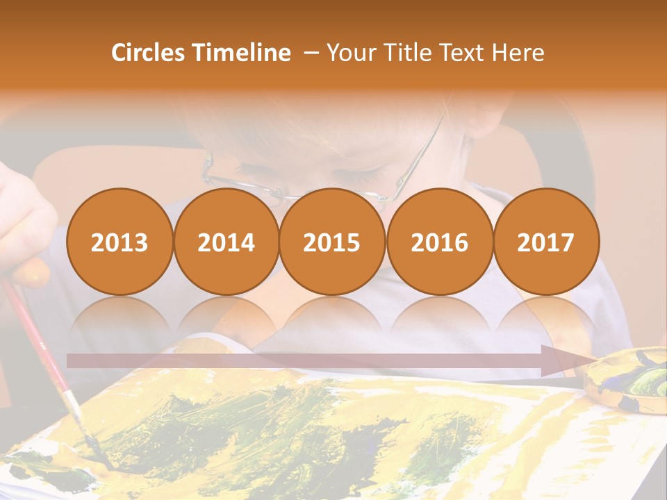 Boy Painting PowerPoint Template