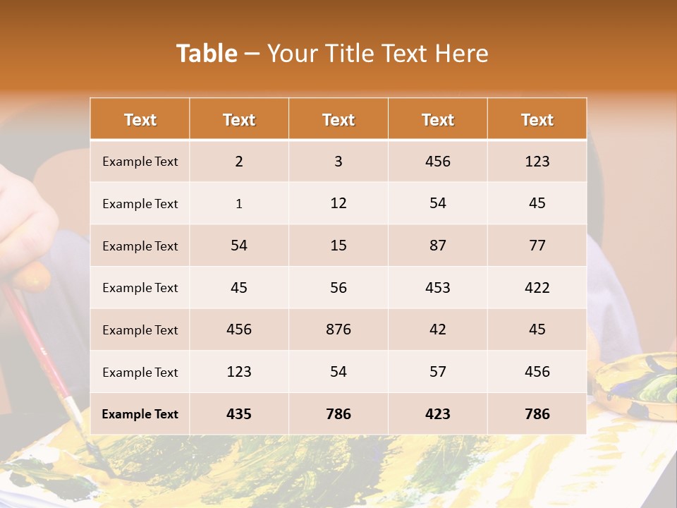 Boy Painting PowerPoint Template
