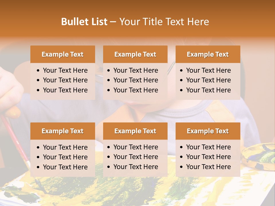 Boy Painting PowerPoint Template