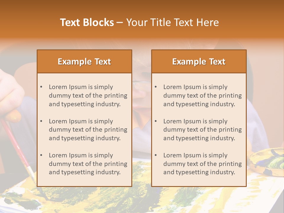 Boy Painting PowerPoint Template