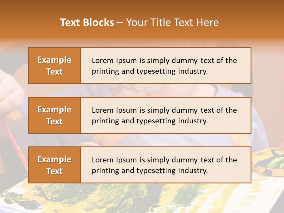 Boy Painting PowerPoint Template