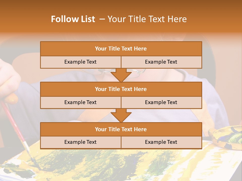 Boy Painting PowerPoint Template