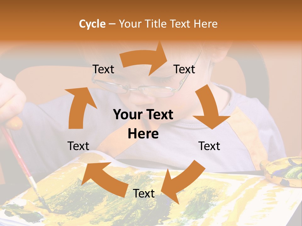 Boy Painting PowerPoint Template