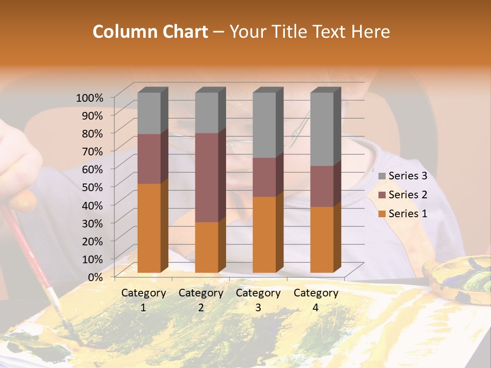Boy Painting PowerPoint Template