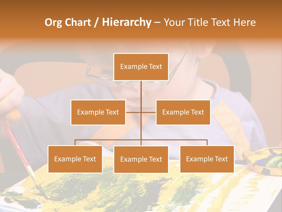 Boy Painting PowerPoint Template