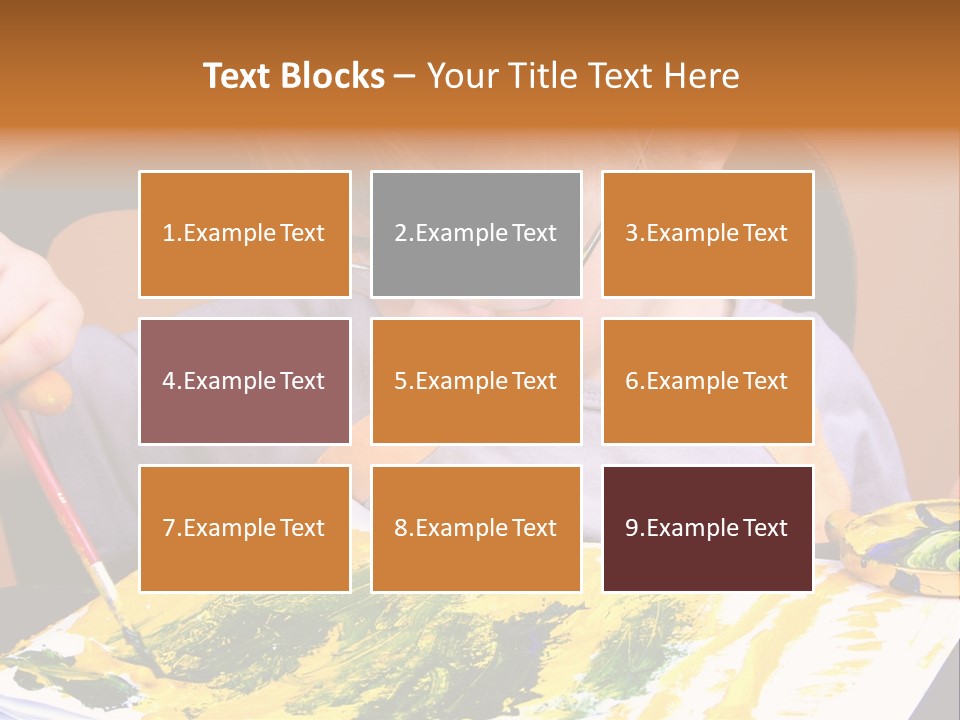 Boy Painting PowerPoint Template