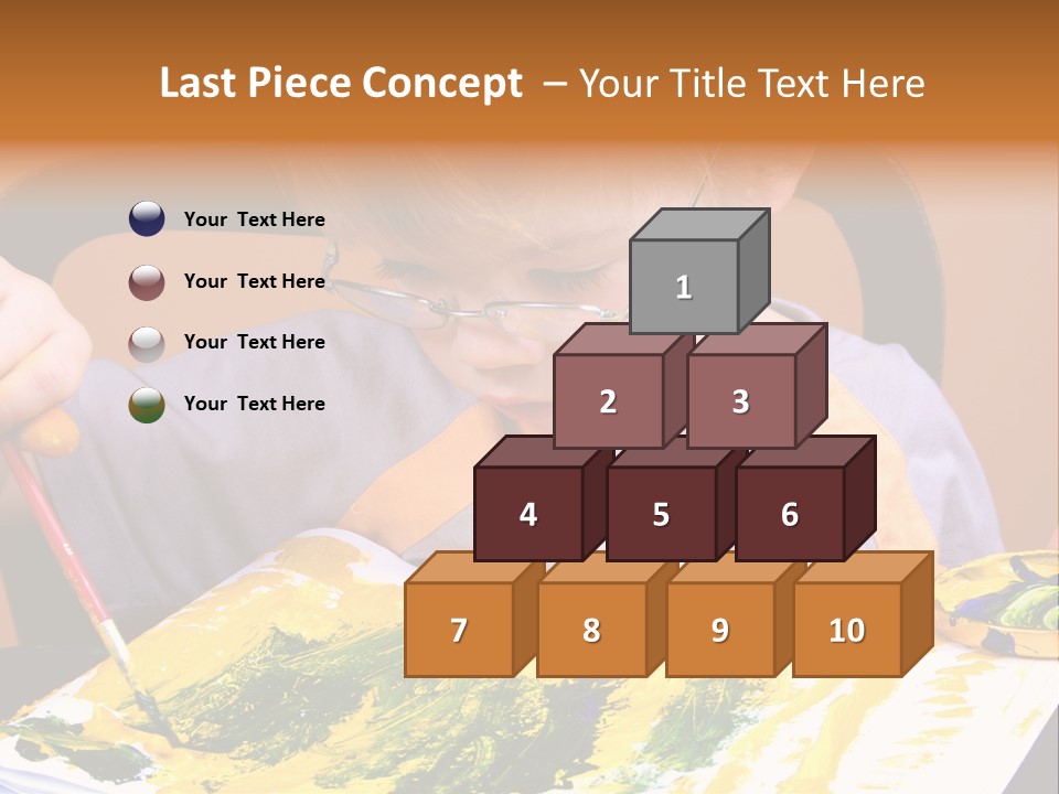 Boy Painting PowerPoint Template