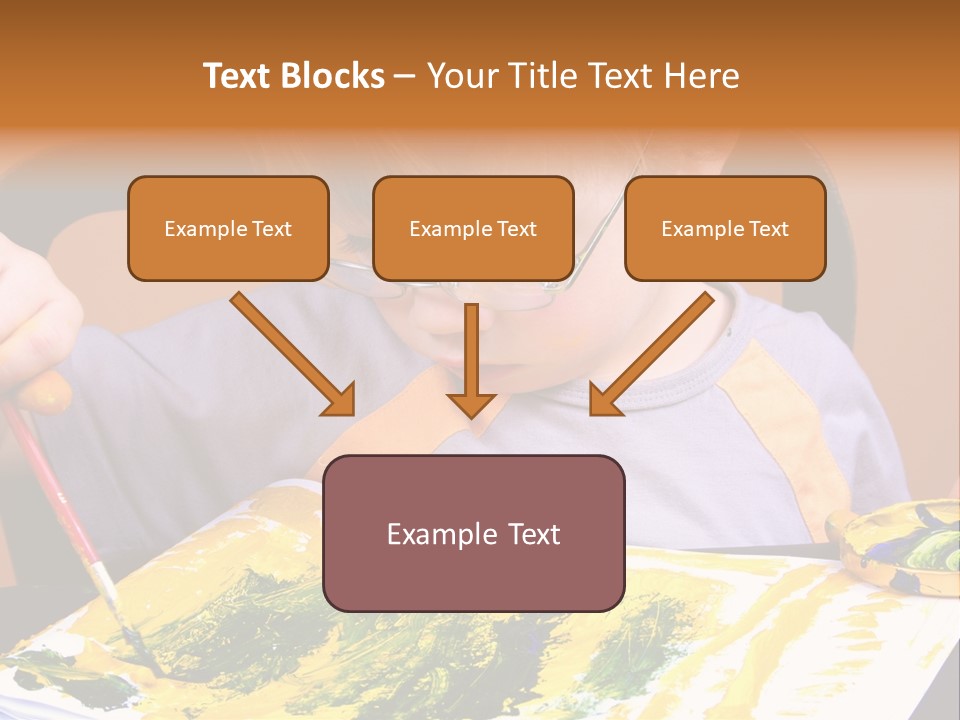 Boy Painting PowerPoint Template