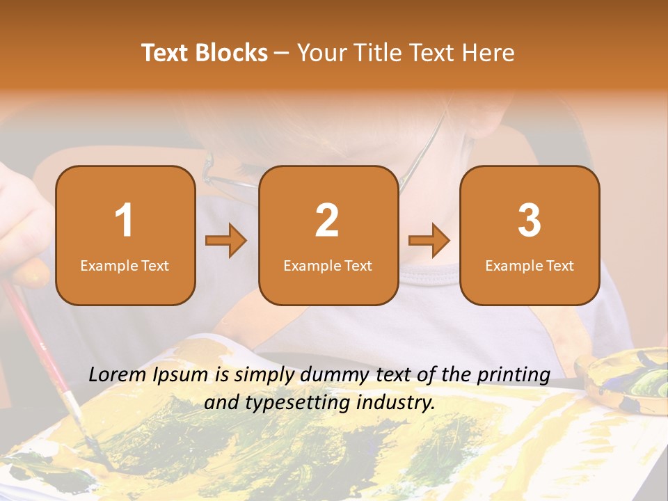 Boy Painting PowerPoint Template