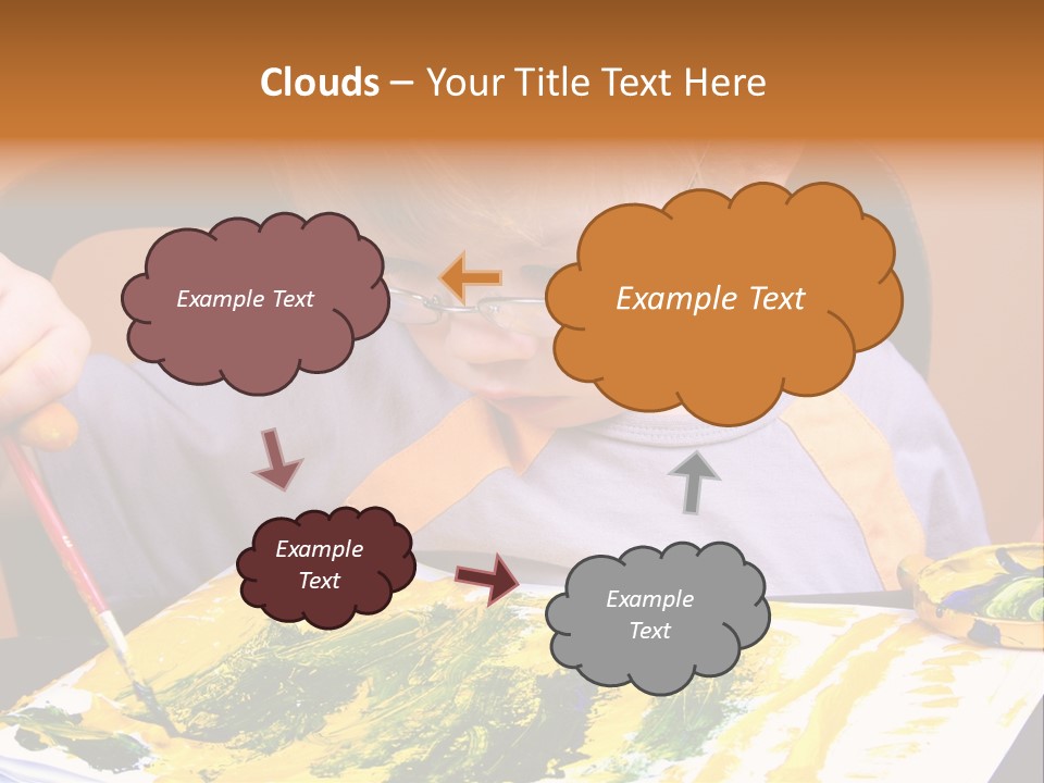 Boy Painting PowerPoint Template