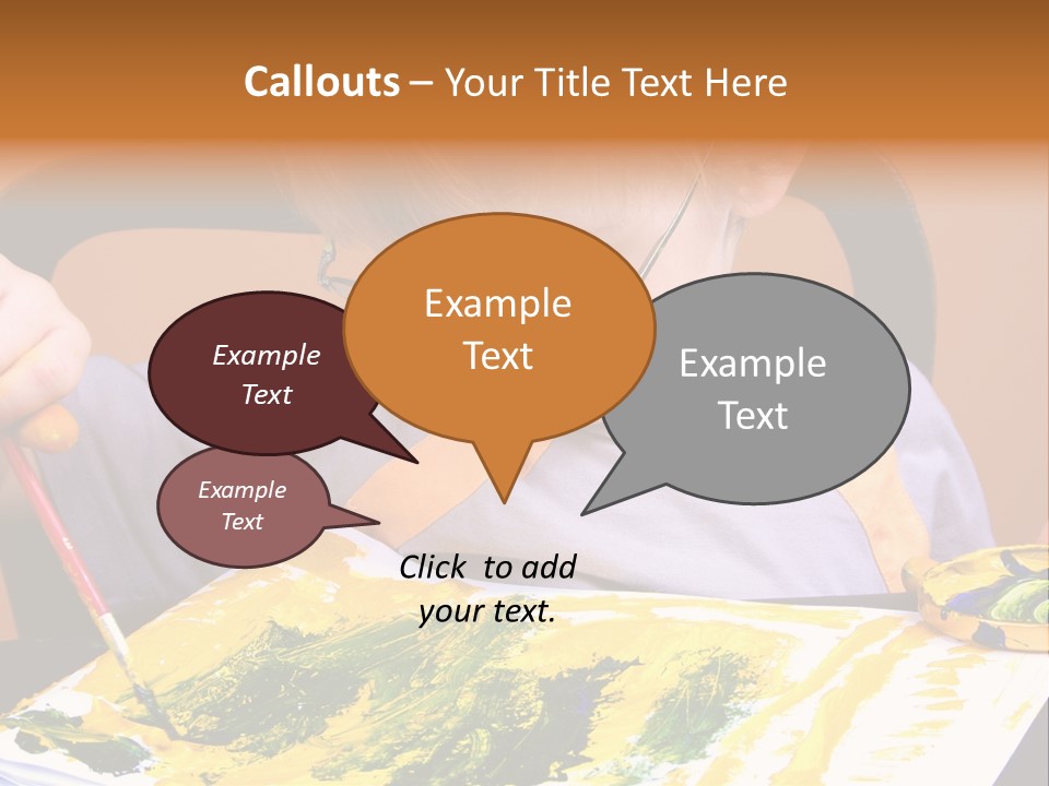 Boy Painting PowerPoint Template