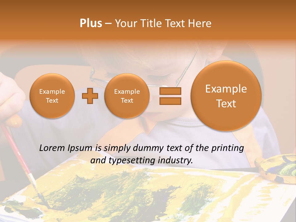 Boy Painting PowerPoint Template