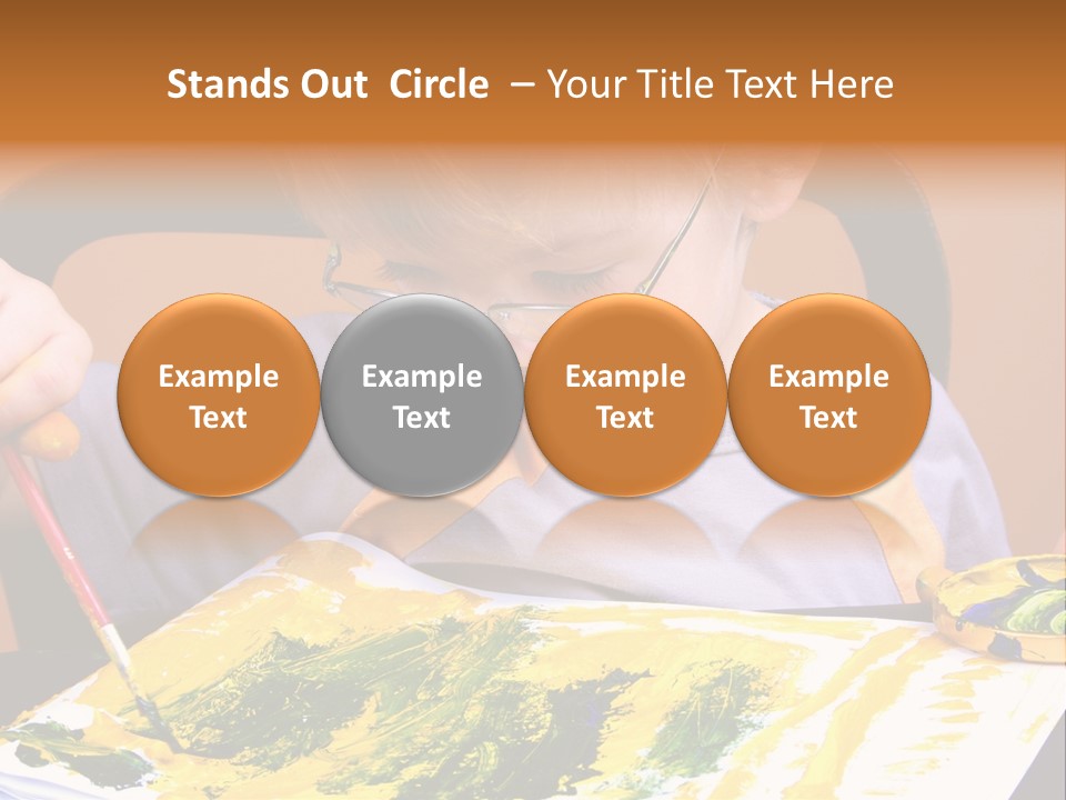 Boy Painting PowerPoint Template