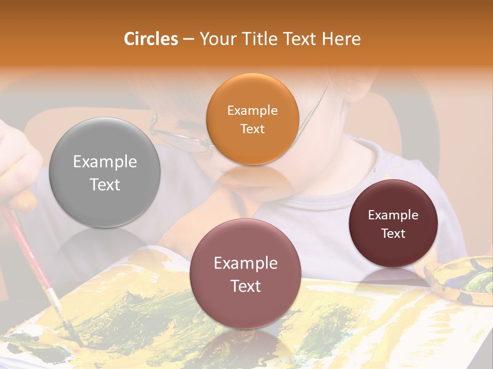 Boy Painting PowerPoint Template