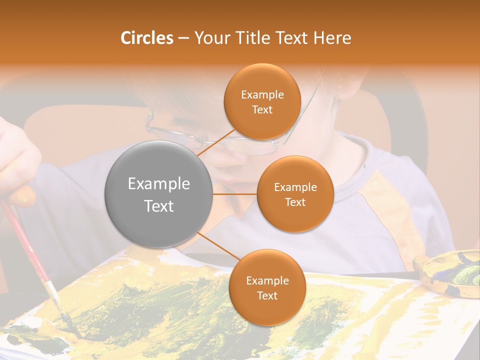 Boy Painting PowerPoint Template