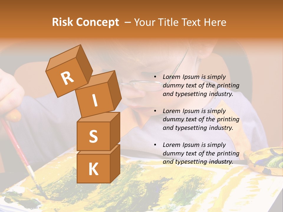 Boy Painting PowerPoint Template