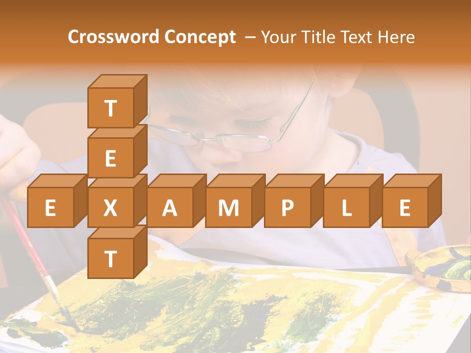 Boy Painting PowerPoint Template