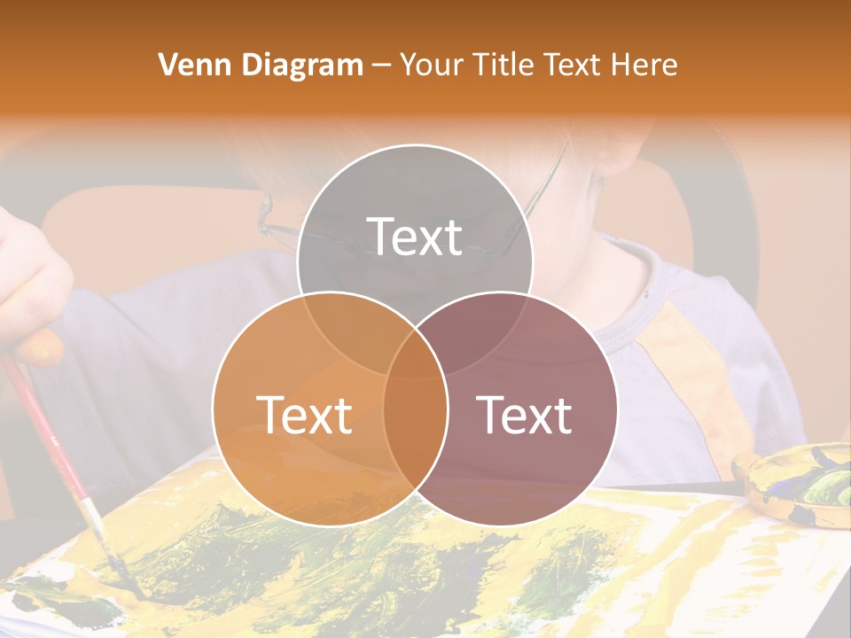 Boy Painting PowerPoint Template