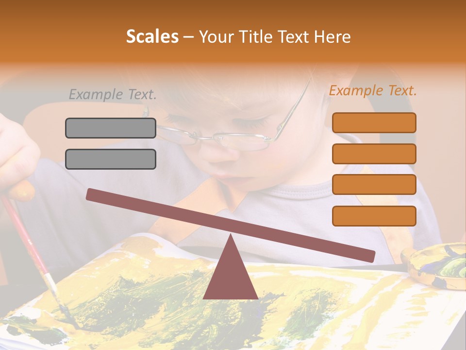 Boy Painting PowerPoint Template