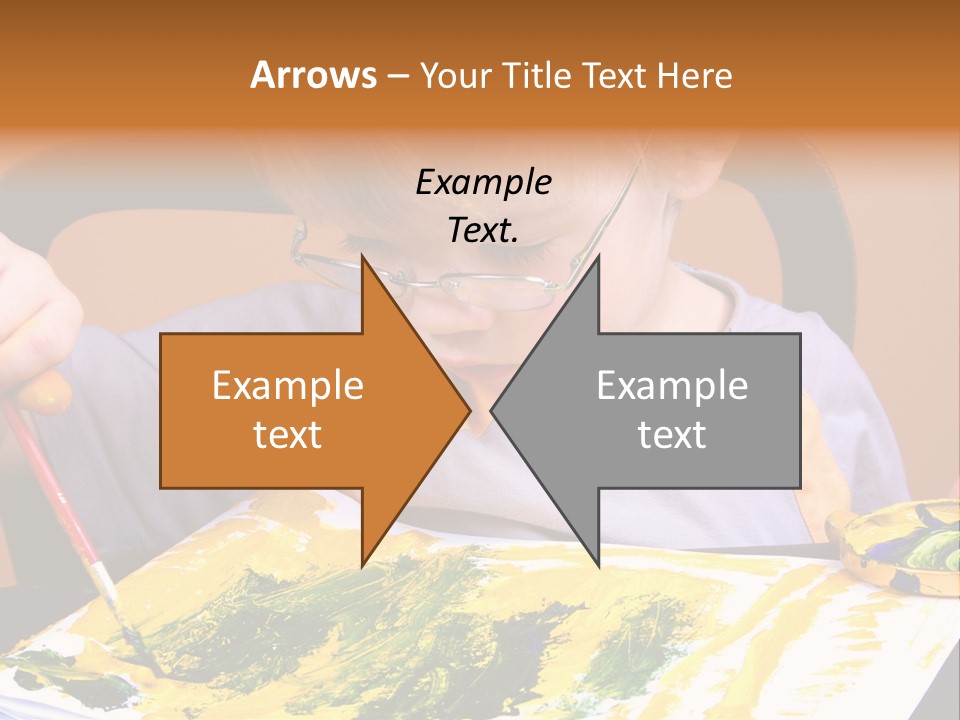 Boy Painting PowerPoint Template