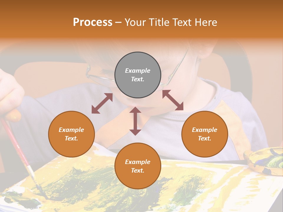 Boy Painting PowerPoint Template