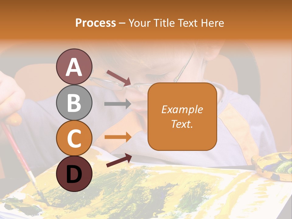 Boy Painting PowerPoint Template