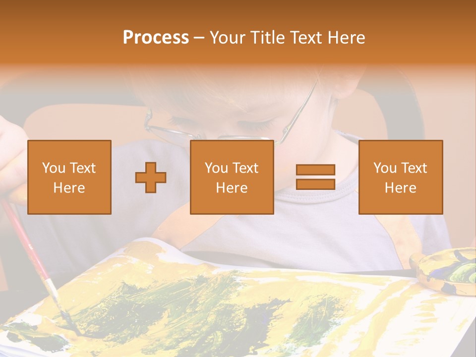 Boy Painting PowerPoint Template