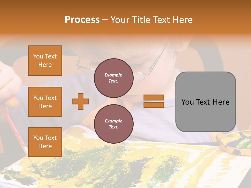 Boy Painting PowerPoint Template