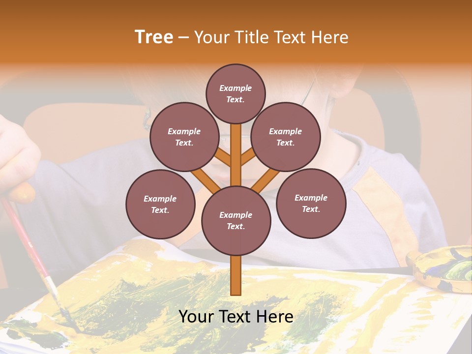 Boy Painting PowerPoint Template