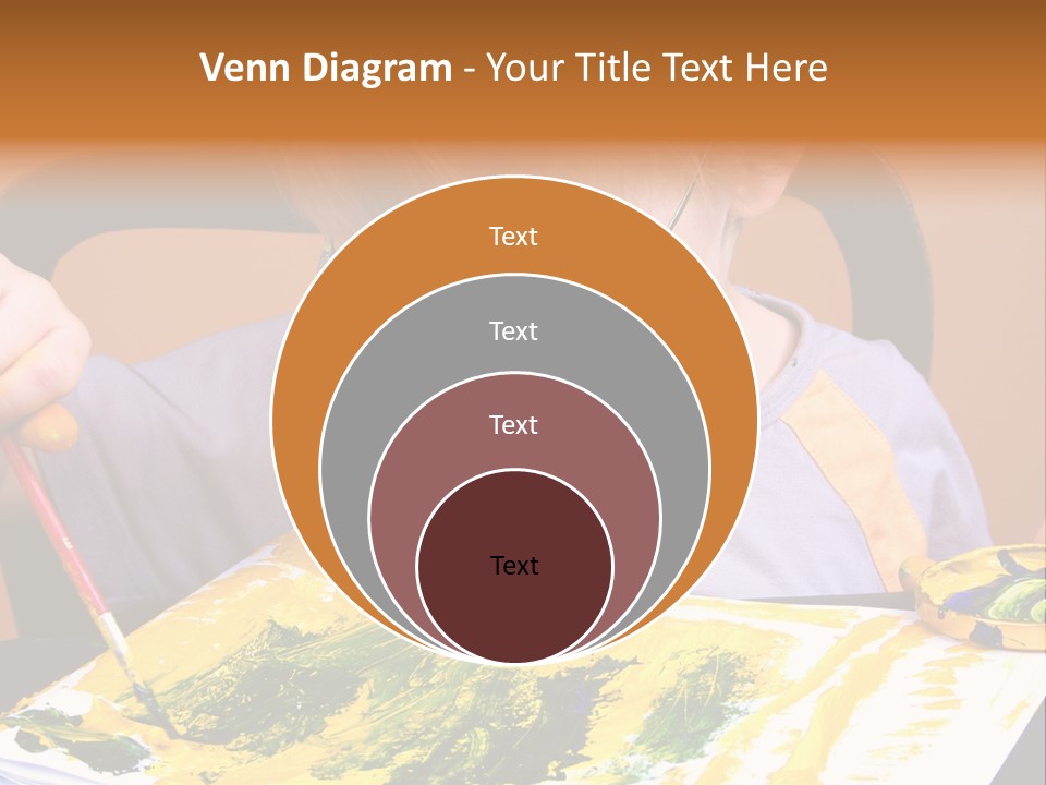 Boy Painting PowerPoint Template