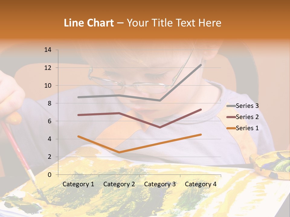 Boy Painting PowerPoint Template
