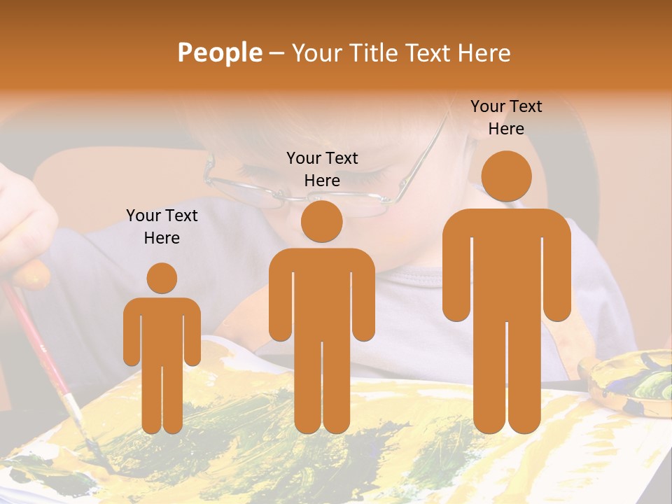 Boy Painting PowerPoint Template