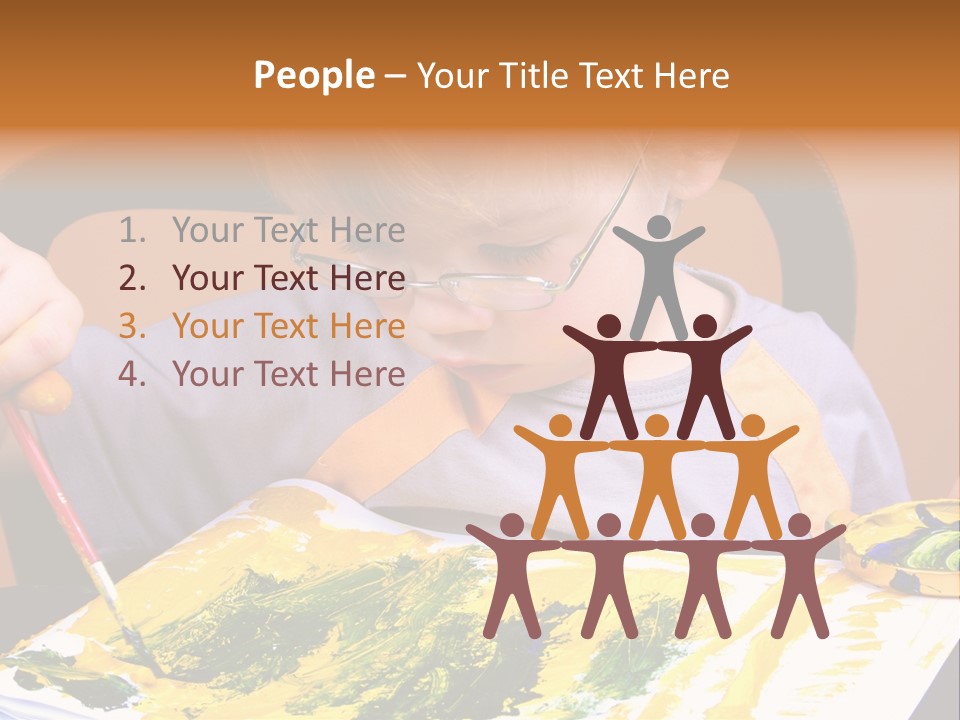 Boy Painting PowerPoint Template