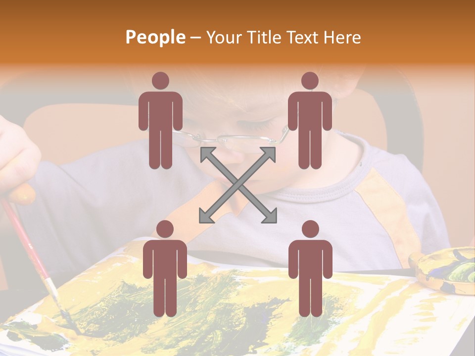 Boy Painting PowerPoint Template