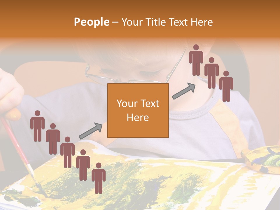 Boy Painting PowerPoint Template